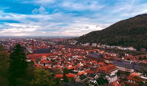 Preview wallpaper buildings, houses, roofs, tower, city