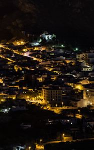 Preview wallpaper buildings, houses, streets, city, night