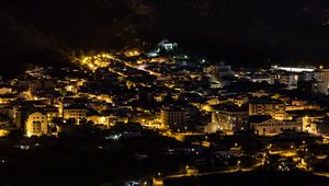 Preview wallpaper buildings, houses, streets, city, night
