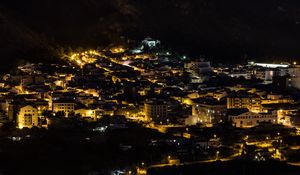 Preview wallpaper buildings, houses, streets, city, night