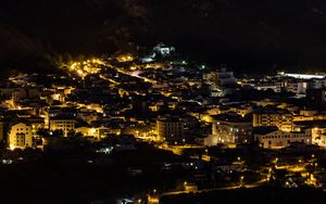 Preview wallpaper buildings, houses, streets, city, night