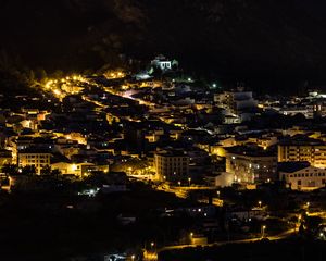 Preview wallpaper buildings, houses, streets, city, night