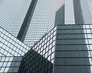 Preview wallpaper buildings, mirror, architecture, facades