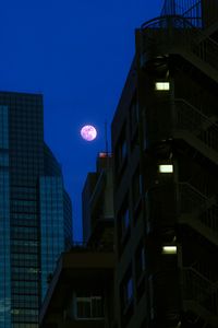 Preview wallpaper buildings, moon, night, dark