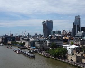 Preview wallpaper buildings, pier, architecture, embankment, city