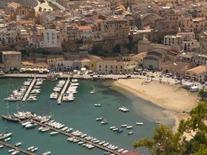 Preview wallpaper buildings, pier, boats, yachts, sea