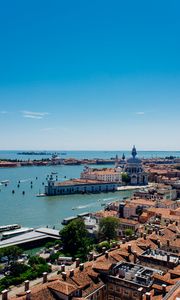 Preview wallpaper buildings, pier, water, boats, venice, city