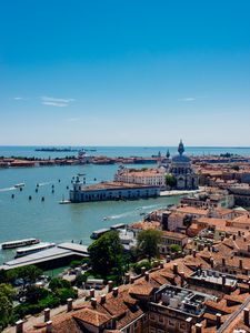 Preview wallpaper buildings, pier, water, boats, venice, city