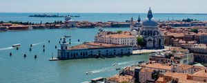 Preview wallpaper buildings, pier, water, boats, venice, city