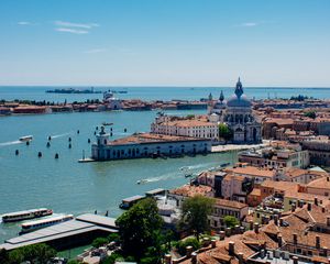 Preview wallpaper buildings, pier, water, boats, venice, city