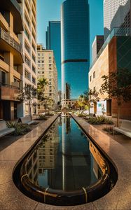 Preview wallpaper buildings, pool, architecture, city