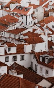 Preview wallpaper buildings, roofs, aerial view, city, architecture