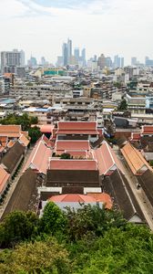 Preview wallpaper buildings, roofs, bangkok, city, thailand, asia