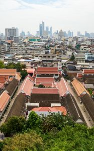 Preview wallpaper buildings, roofs, bangkok, city, thailand, asia