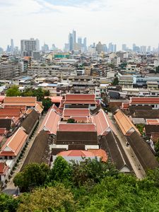 Preview wallpaper buildings, roofs, bangkok, city, thailand, asia