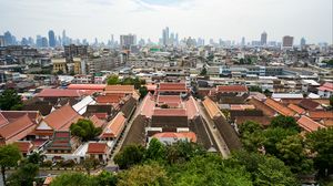 Preview wallpaper buildings, roofs, bangkok, city, thailand, asia