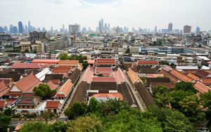 Preview wallpaper buildings, roofs, bangkok, city, thailand, asia