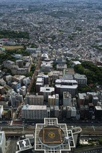 Preview wallpaper buildings, roofs, city, aerial view