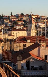 Preview wallpaper buildings, roofs, tiles, city