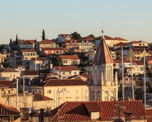 Preview wallpaper buildings, roofs, tiles, city