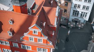 Preview wallpaper buildings, roofs, windows, architecture, aerial view