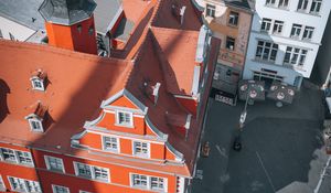 Preview wallpaper buildings, roofs, windows, architecture, aerial view