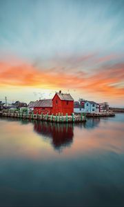 Preview wallpaper buildings, sea, coast, architecture, town