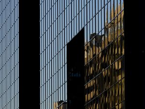 Preview wallpaper buildings, shadows, mirror, facade, architecture