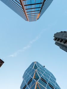 Preview wallpaper buildings, sky, bottom view, architecture, facades