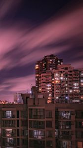 Preview wallpaper buildings, sky, night