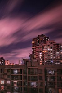 Preview wallpaper buildings, sky, night