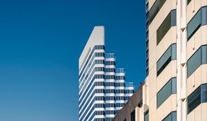 Preview wallpaper buildings, skyscraper, facades, sky, architecture