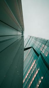 Preview wallpaper buildings, skyscrapers, architecture, bottom view