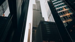 Preview wallpaper buildings, skyscrapers, architecture, city, metropolis