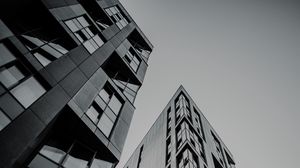 Preview wallpaper buildings, skyscrapers, architecture, facades, gray