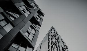 Preview wallpaper buildings, skyscrapers, architecture, facades, gray