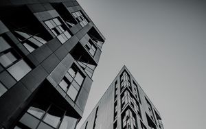 Preview wallpaper buildings, skyscrapers, architecture, facades, gray