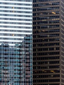 Preview wallpaper buildings, skyscrapers, architecture, glass, reflection, city