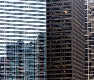 Preview wallpaper buildings, skyscrapers, architecture, glass, reflection, city