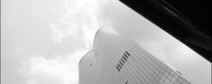 Preview wallpaper buildings, skyscrapers, city, bw
