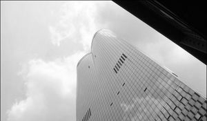 Preview wallpaper buildings, skyscrapers, city, bw