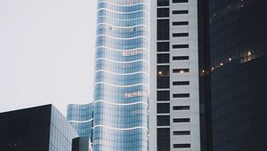 Preview wallpaper buildings, skyscrapers, city, architecture, gray