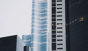 Preview wallpaper buildings, skyscrapers, city, architecture, gray