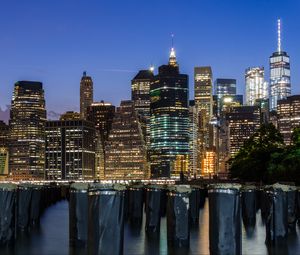 Preview wallpaper buildings, skyscrapers, city, metropolis, architecture, new york
