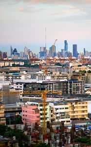 Preview wallpaper buildings, skyscrapers, construction, city