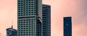 Preview wallpaper buildings, skyscrapers, reflection, city, architecture