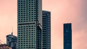 Preview wallpaper buildings, skyscrapers, reflection, city, architecture
