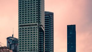 Preview wallpaper buildings, skyscrapers, reflection, city, architecture