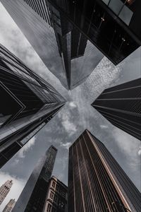 Preview wallpaper buildings, skyscrapers, sky, architecture, gray