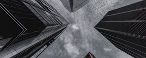 Preview wallpaper buildings, skyscrapers, sky, architecture, gray